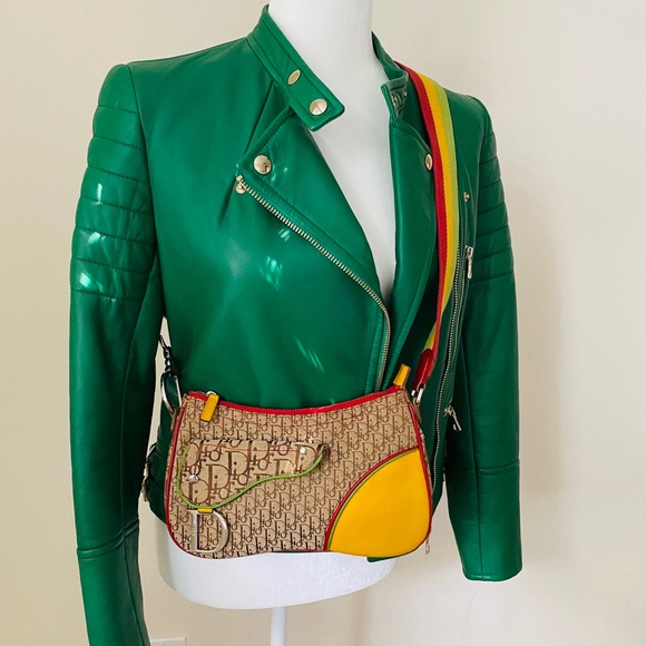 Dior Handbags - Christian Dior Rasta Trotter Double Saddle Bag